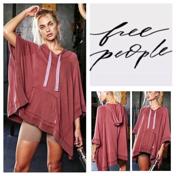 Free People Sweaters - Free People Movement Squared Up Hooded Poncho. NWT